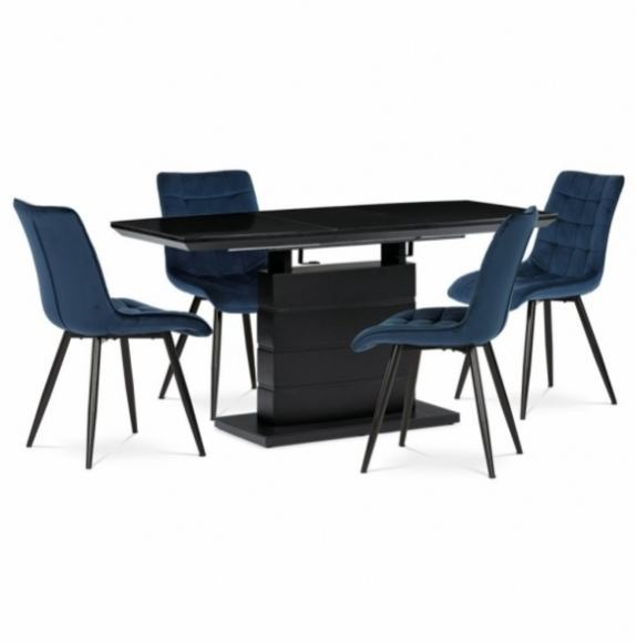 Černý rozkládací stůl HT-420 pro jídelnu - 2