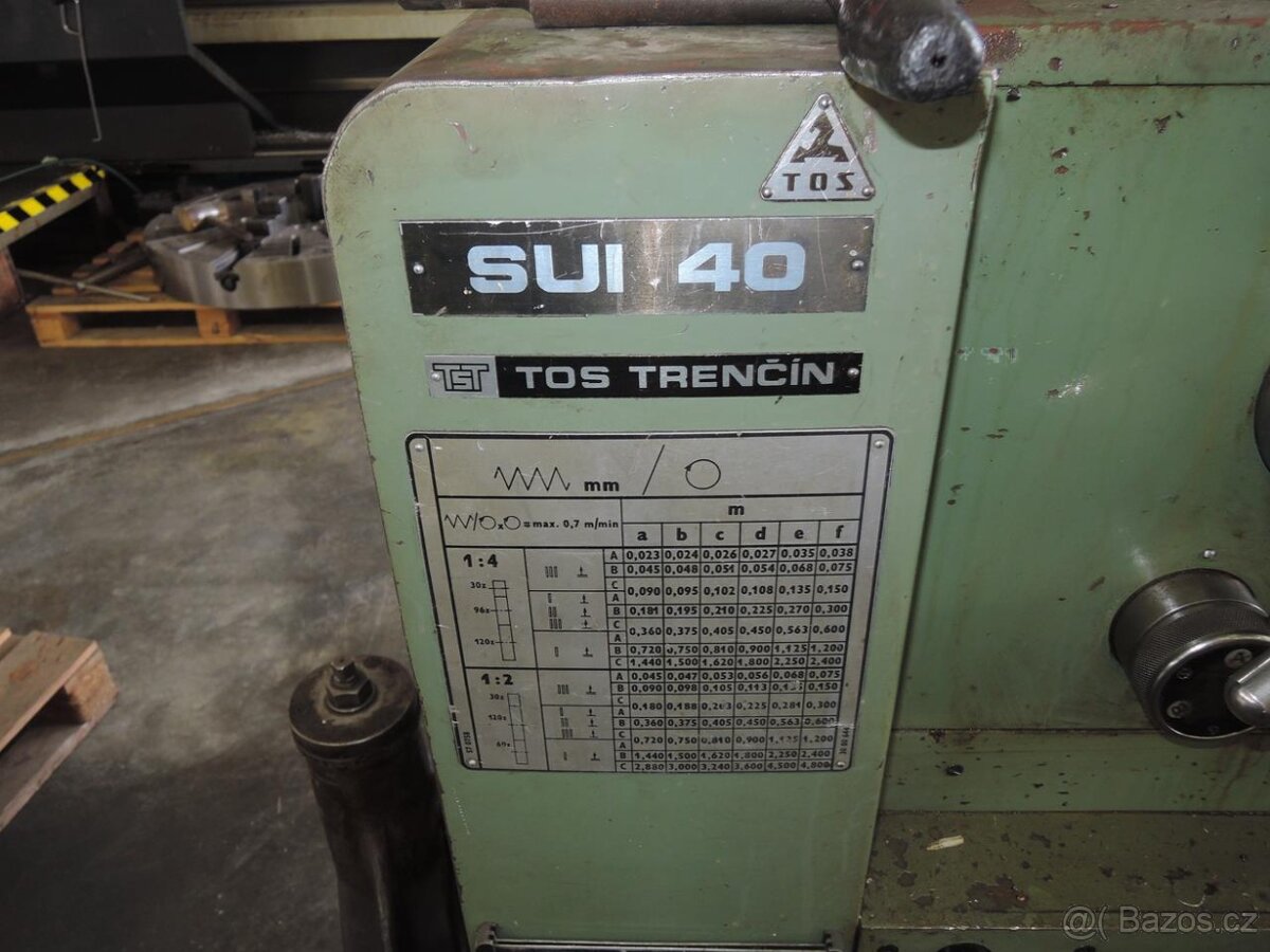 Hrotový soustruh TOS SUI 40-1500 - 2