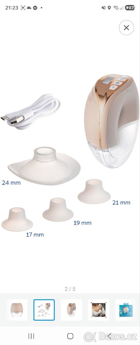 Canpol Babies Elektrická odsávačka mateřského mléka – NOVÁ - 2