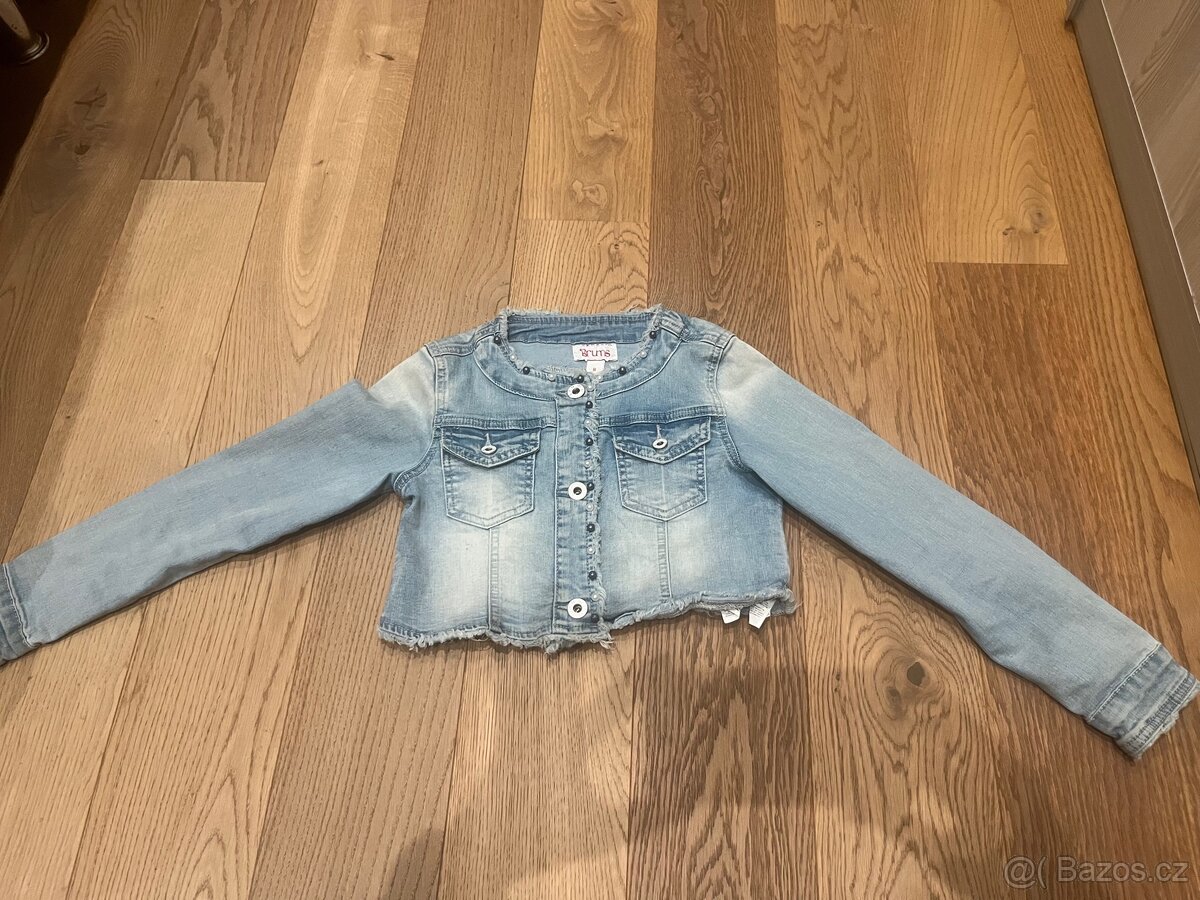 Riflová bundička vel. 8 let - 2