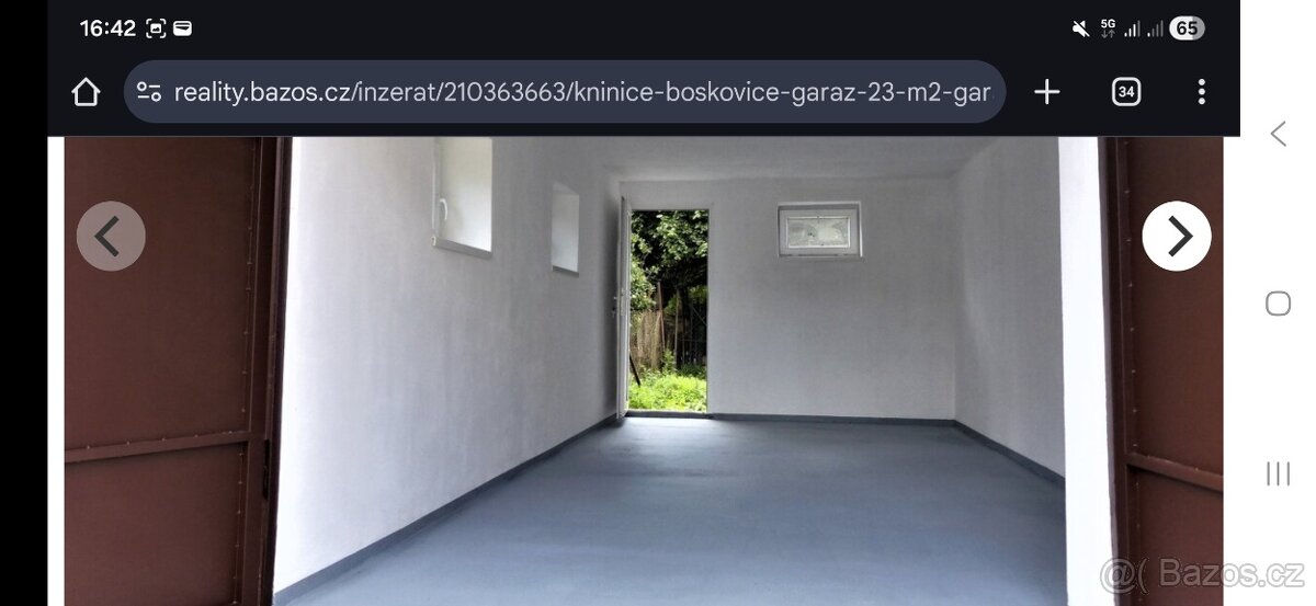 Pronajmu garaz s pozemkem a pudou v Kninicich u Boskovic - 2