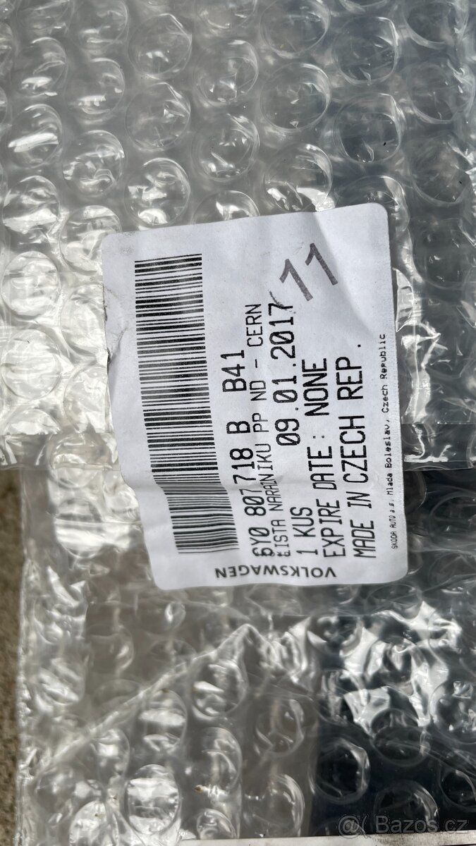 Prodám lišty předního nárazníku Škoda Fabia 1 - 2