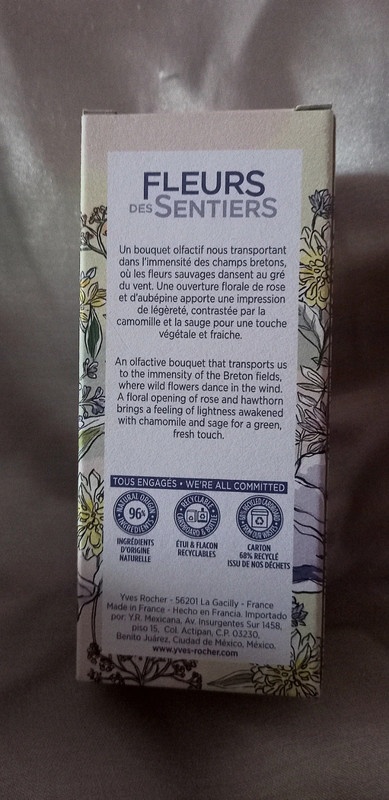 EDT Yves Rocher - Fleurs des Sentiers 100ml - SLEVA - 2