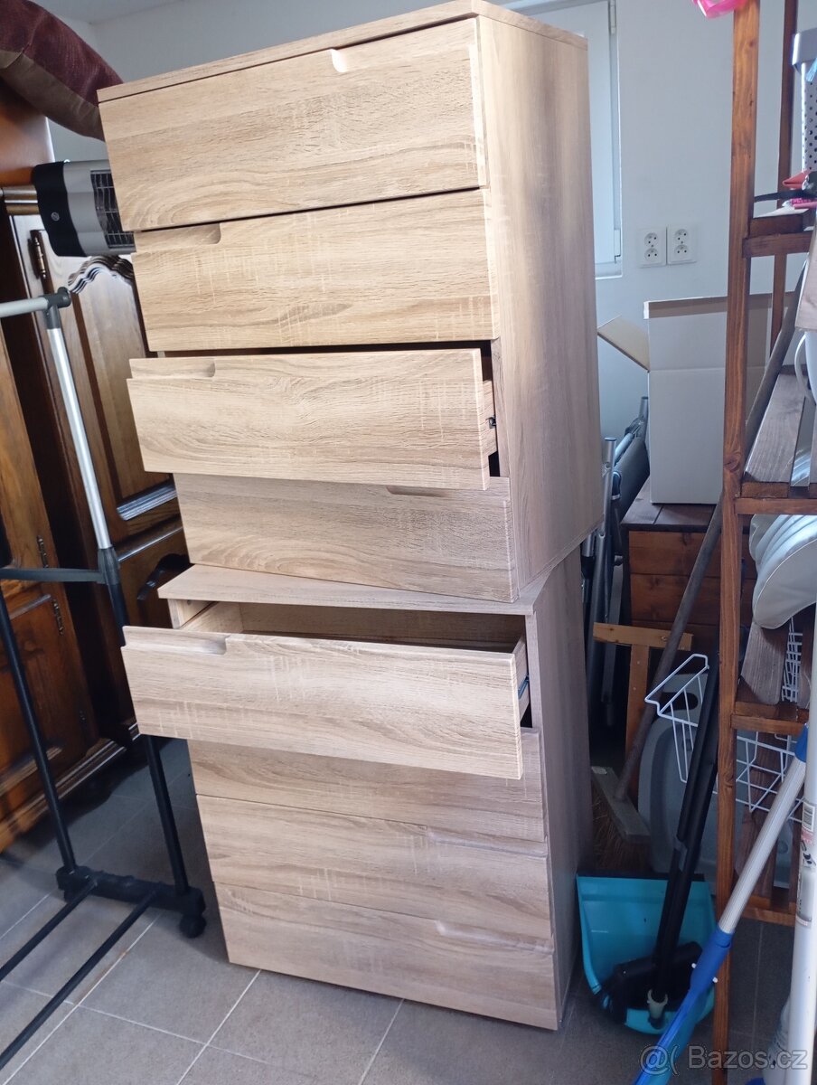 Šuplíková komoda 2ks - 2