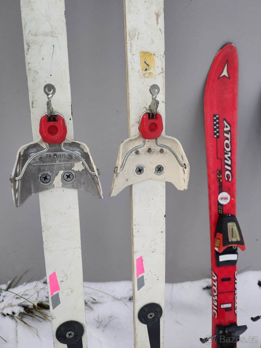 Běžecké lyže, boty, vázání, dětské sjezdovky - 2