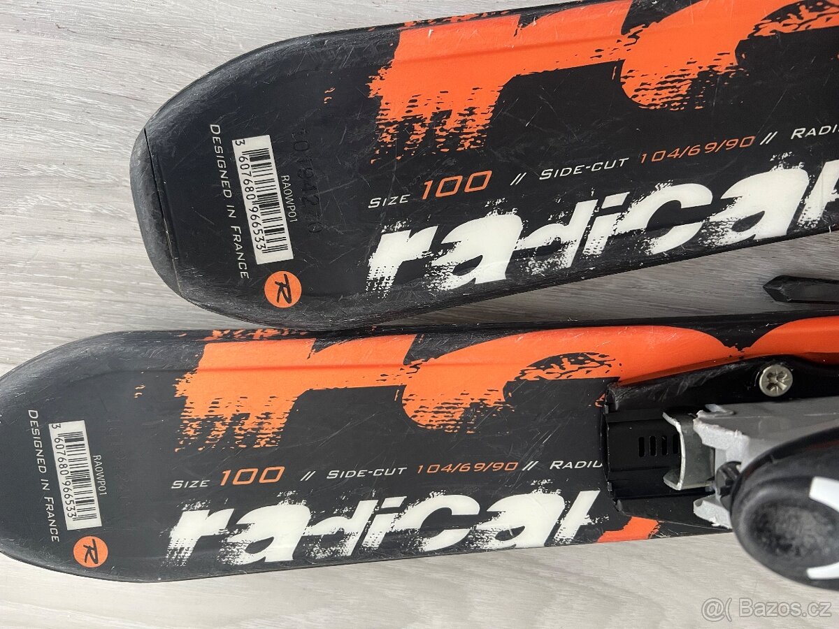 Dětské lyže Rossignol 100 cm + lyžaky 20,5 - 2