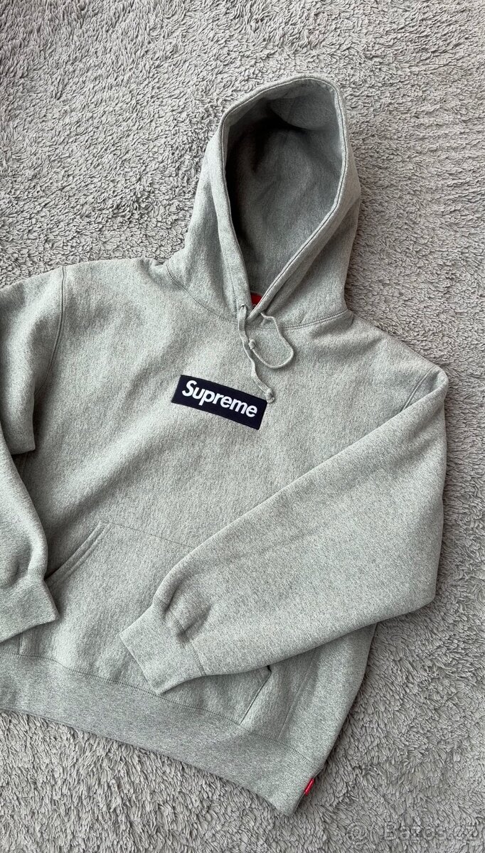 Supreme Box Logo Hooded Sweatshirt (FW25) Heather Grey - 2