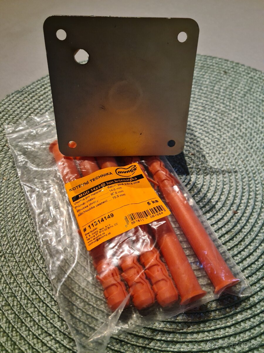 Kotevní patka 100x100mm - 4 ks - 2