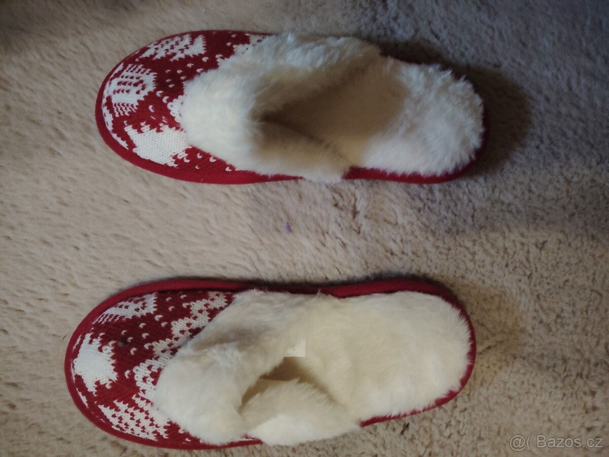 Dívčí vánoční pantofle - 2