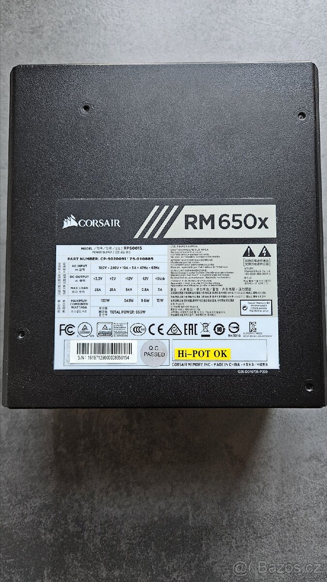 Zdroj Corsair RM650x gold - 2