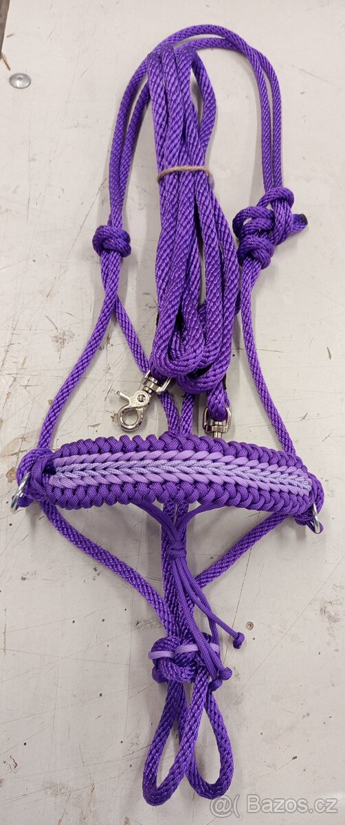 Provazova jezdecká parelka a otěže COB nové - 2