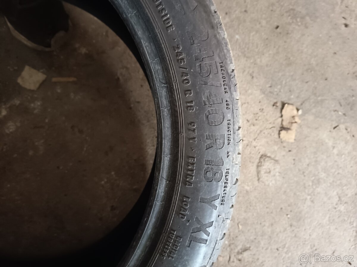 Letní 2kusy letní pneumatiky 245/40/18 - 2