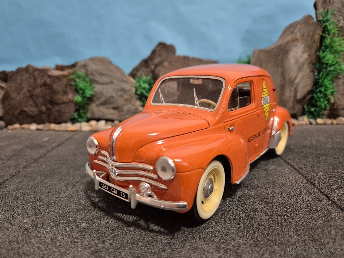 Prodám model 1:18 Renault 4CV garage service - 2