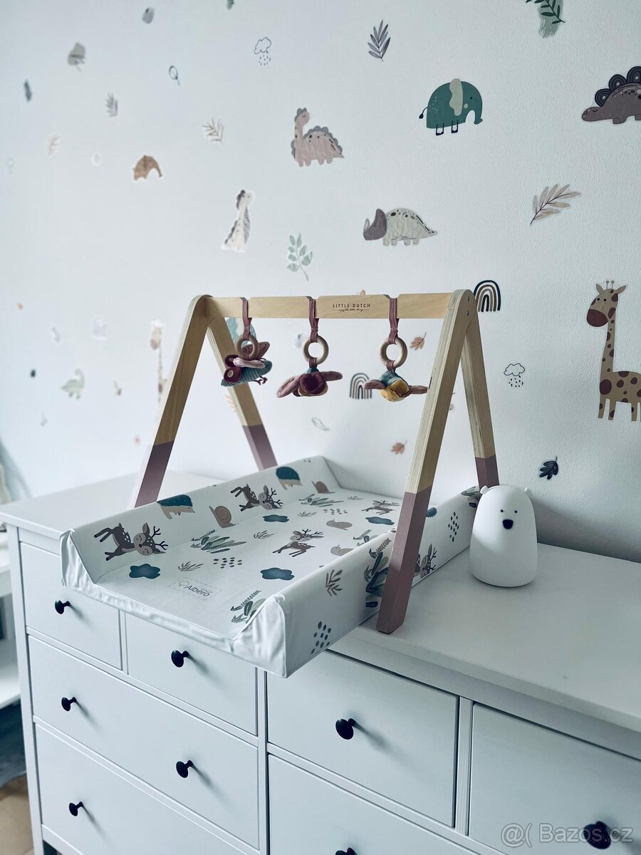 Dřevěná hrazdička nad přebalovací pult – Little Dutch - 2