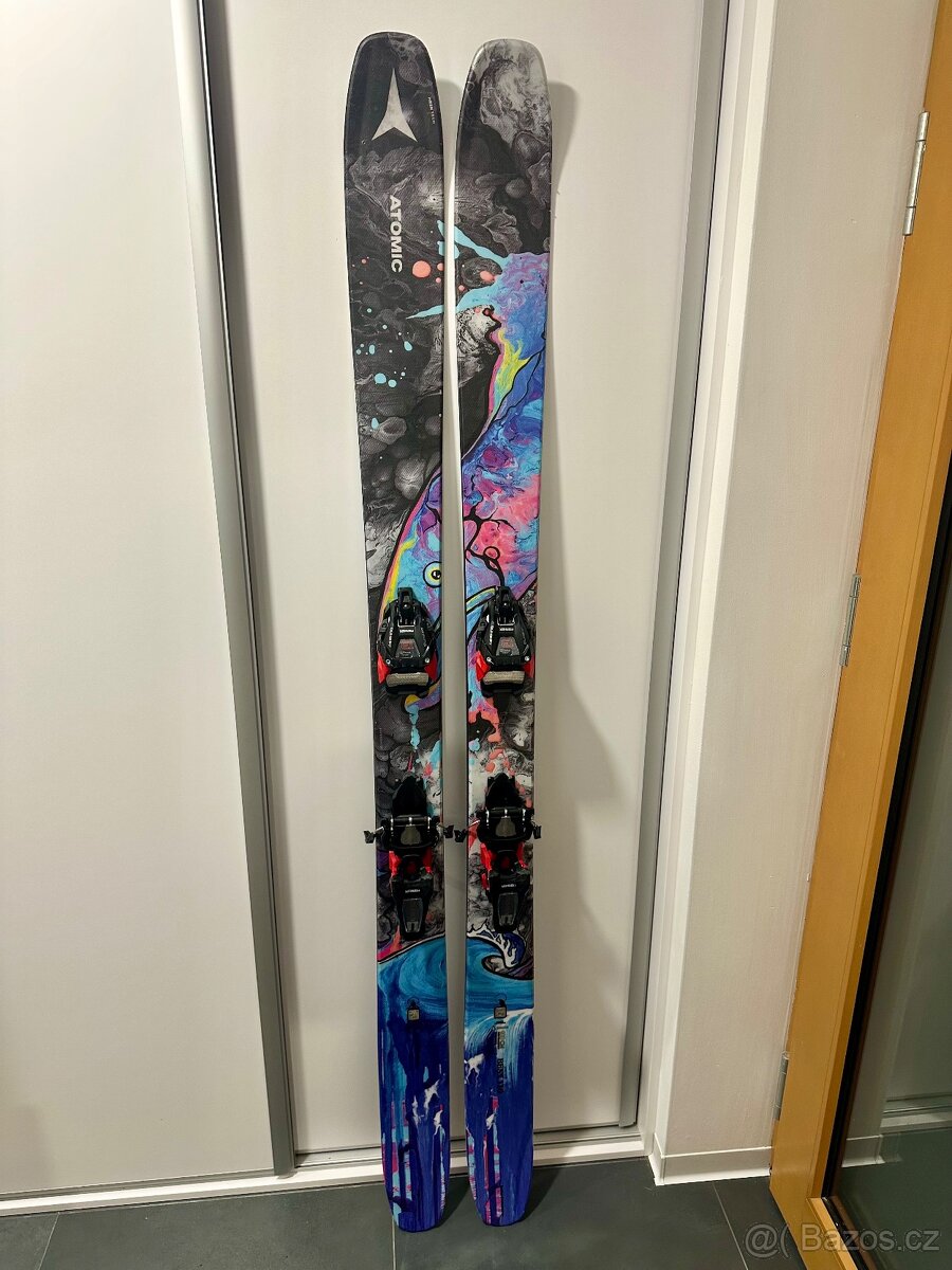 TOP freeride lyže Atomic Bent 110 + Marker Duke PT + pásy - 2