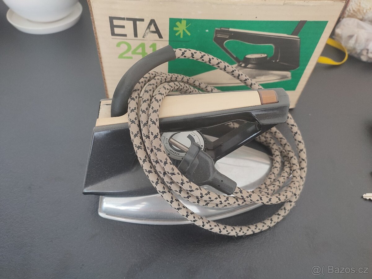 Retro žehlička ETA 241 s originální krabicí - 2