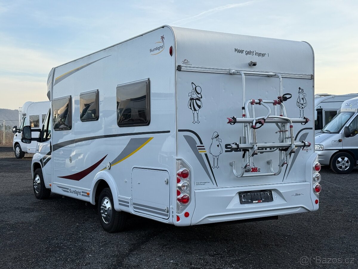 Obytné auto - Sunlight T64, 2012, sjížděcí postel, 2x klima - 2