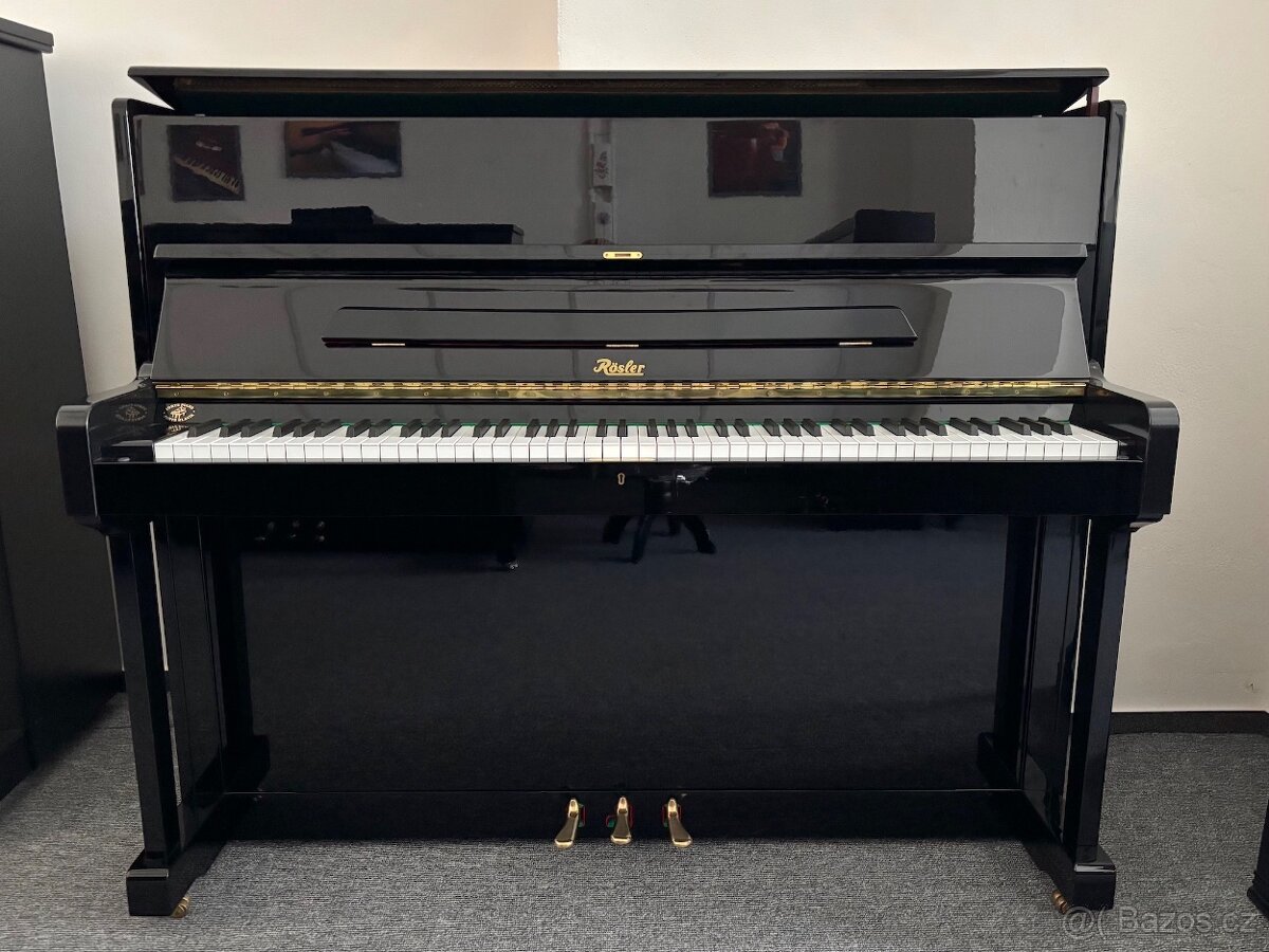 Klavír - české černé piano Rösler - 2