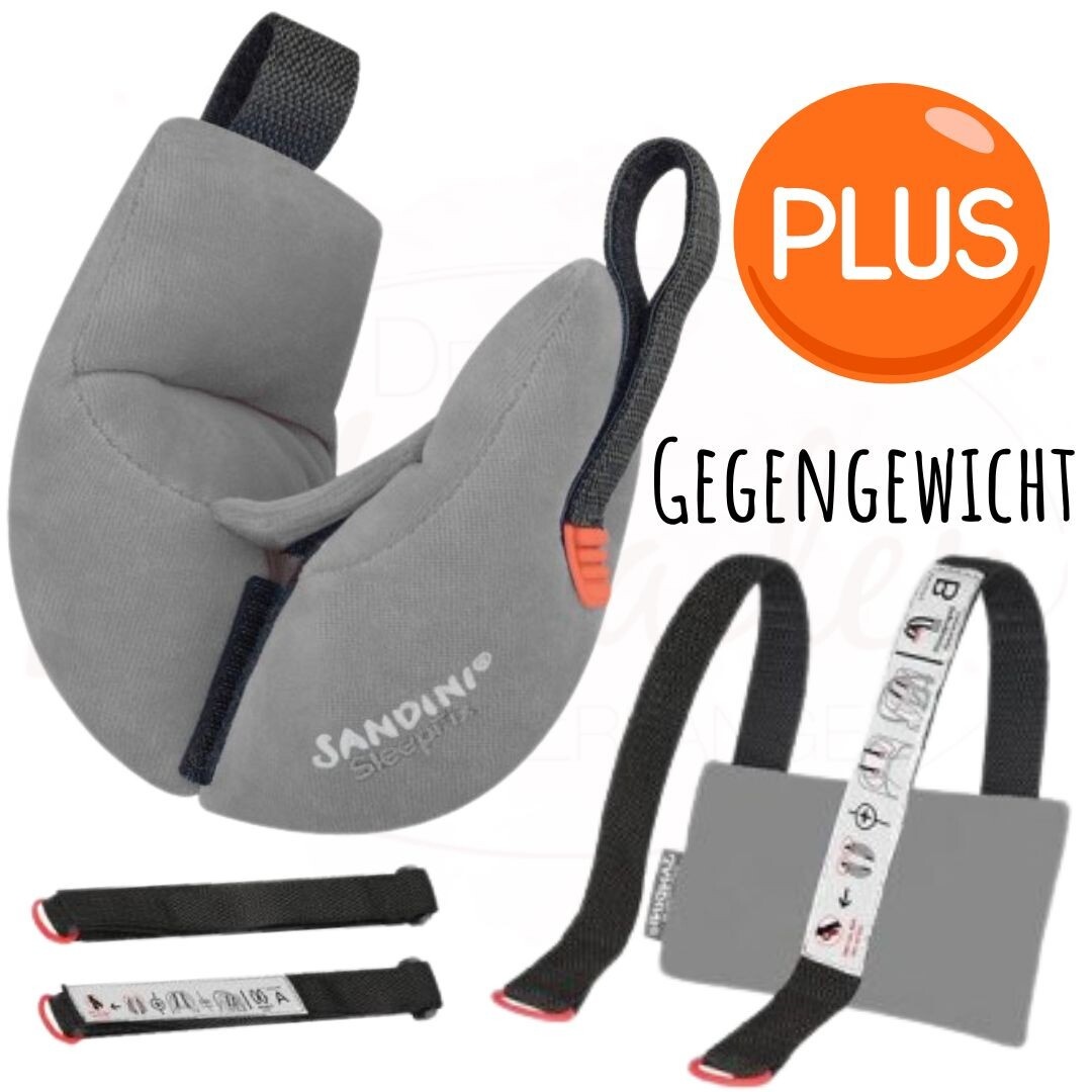 Sandini podhlavník SleepFix® Kids - antracit - 2