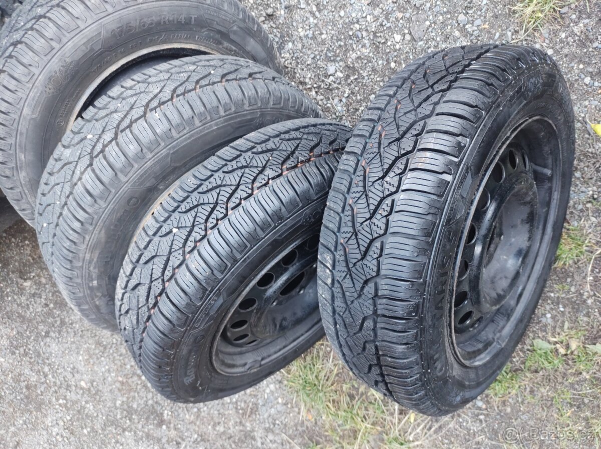 175/65 R14 ZIMNÍ PNEU 8mm + DISKY 4X100 RENAULT - 2