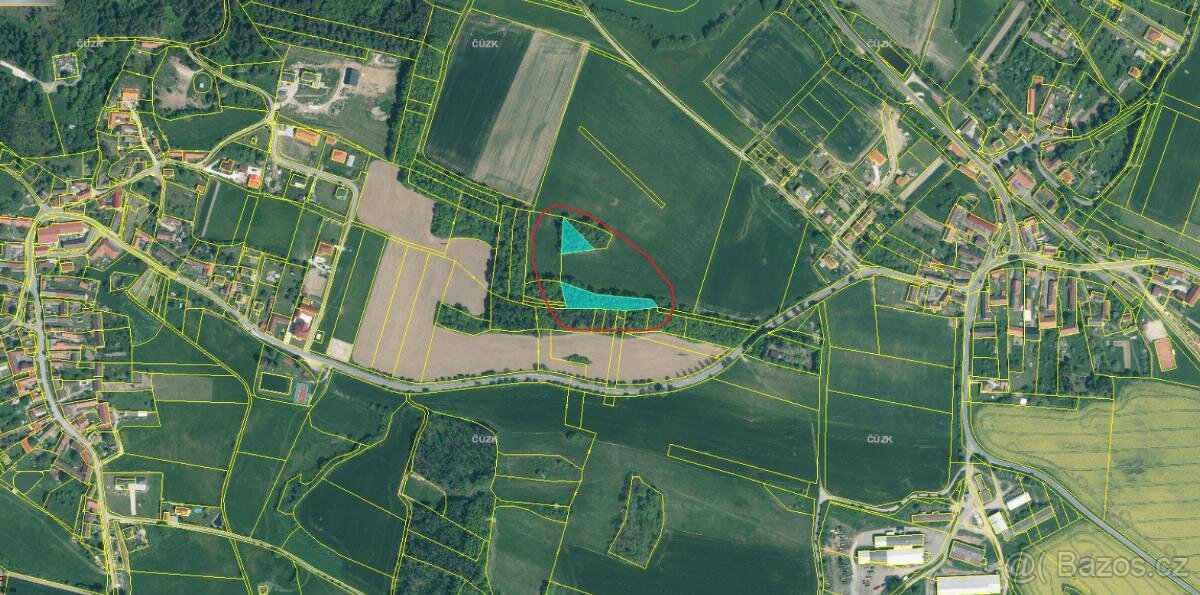 Prodáme lesní pozemky v k.ú. Třebohostice, p.č. 1199/1 a 120 - 2