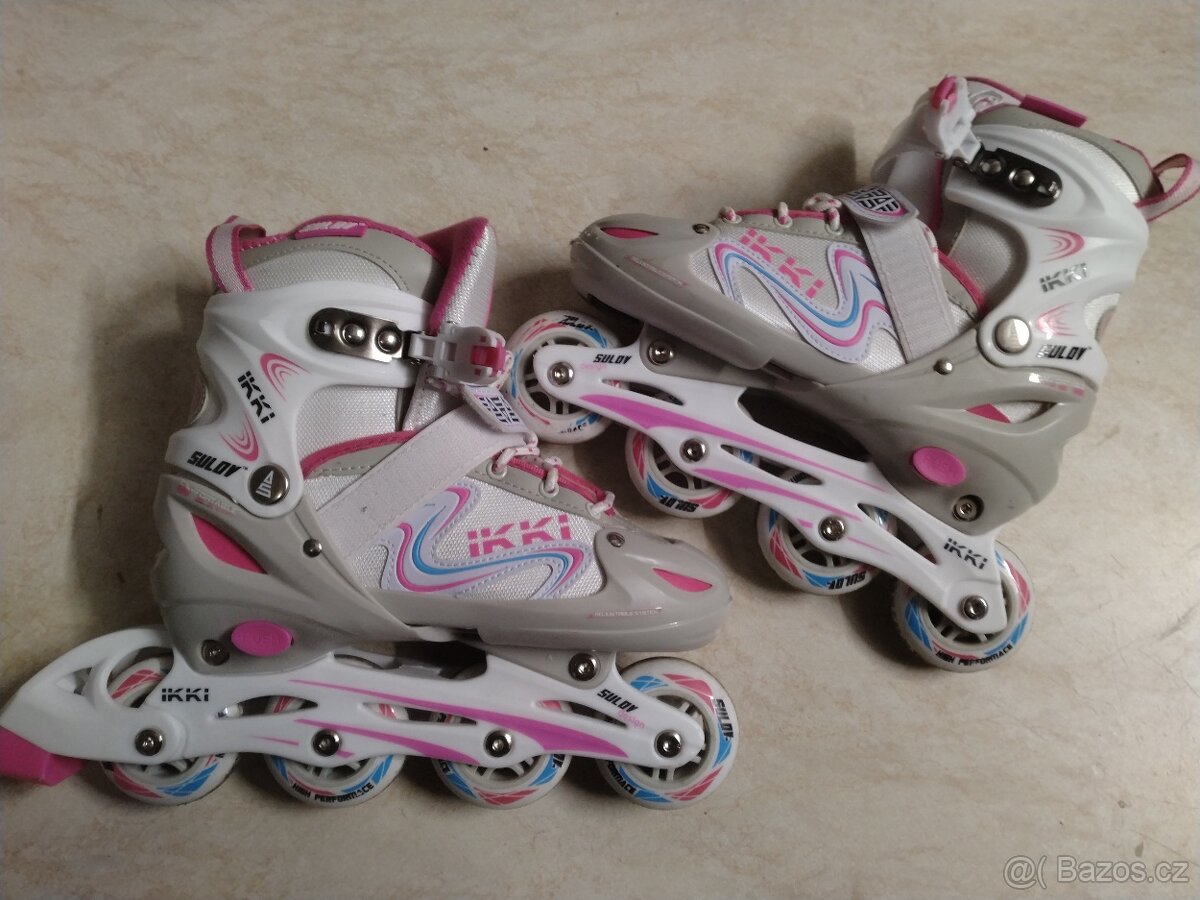 Kolečkové dívčí brusle,zn. Sulov - 2