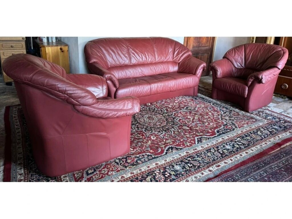 Kožená sedací souprava 3+1+1, 3127 - 2