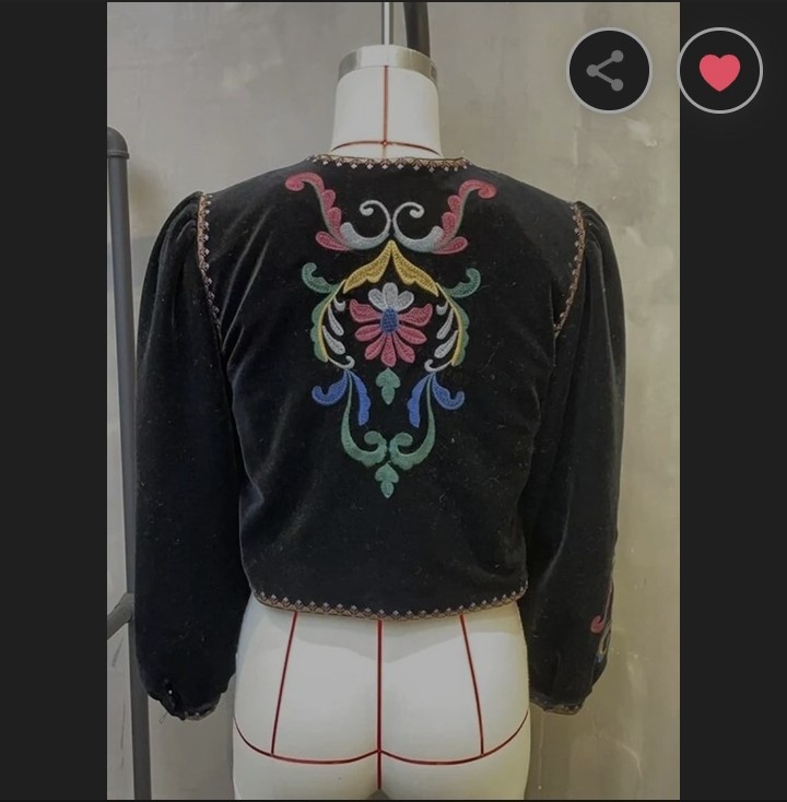 Dámská boho vintage bunda - 2