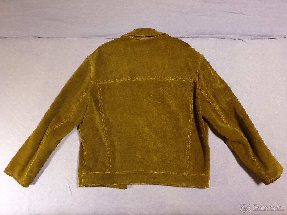 Kožená semišová bunda. - 2