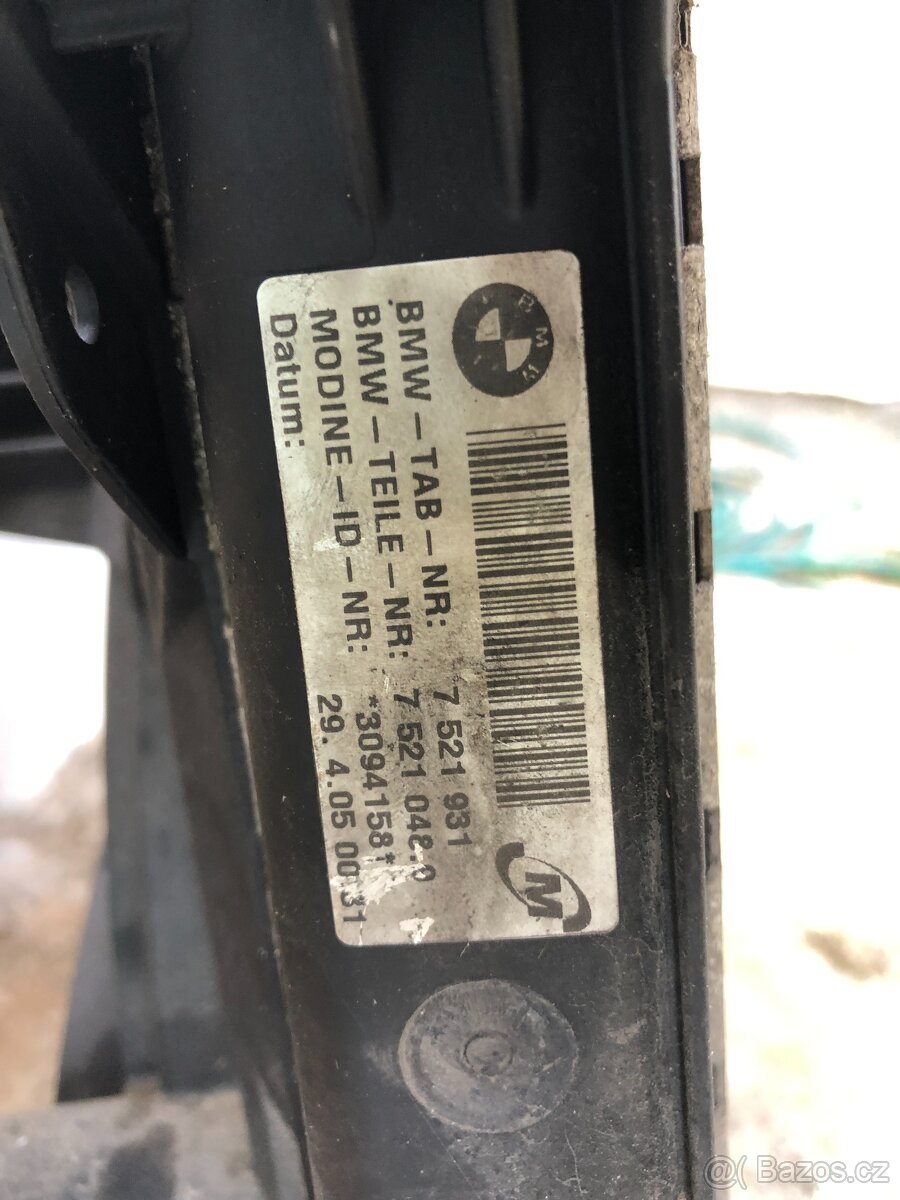 chladič vody sahara ventilátor bmw e90 e91 325i - 2