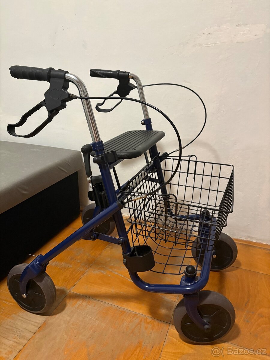 Čtyřkolové chodítko se sedátkem - 2