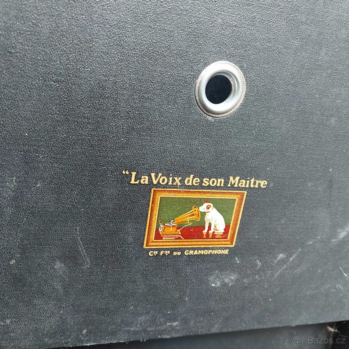 Starožitný kufříkový gramofon La Voix de son Maître - 2
