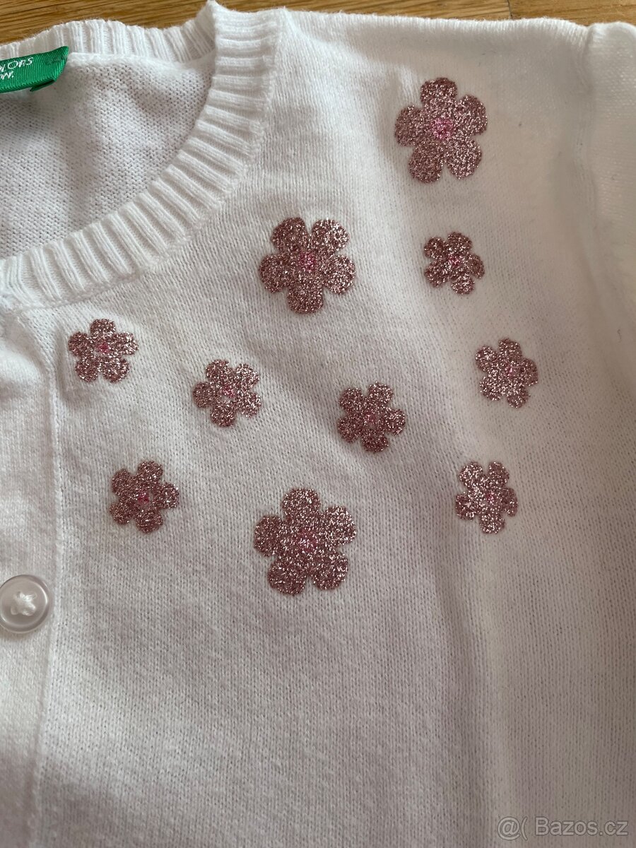 Rozpínací bavlněný svetr velikost 104 sada - 2