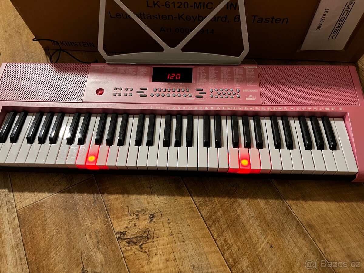 Klávesy McGrey růžově - nové - 2