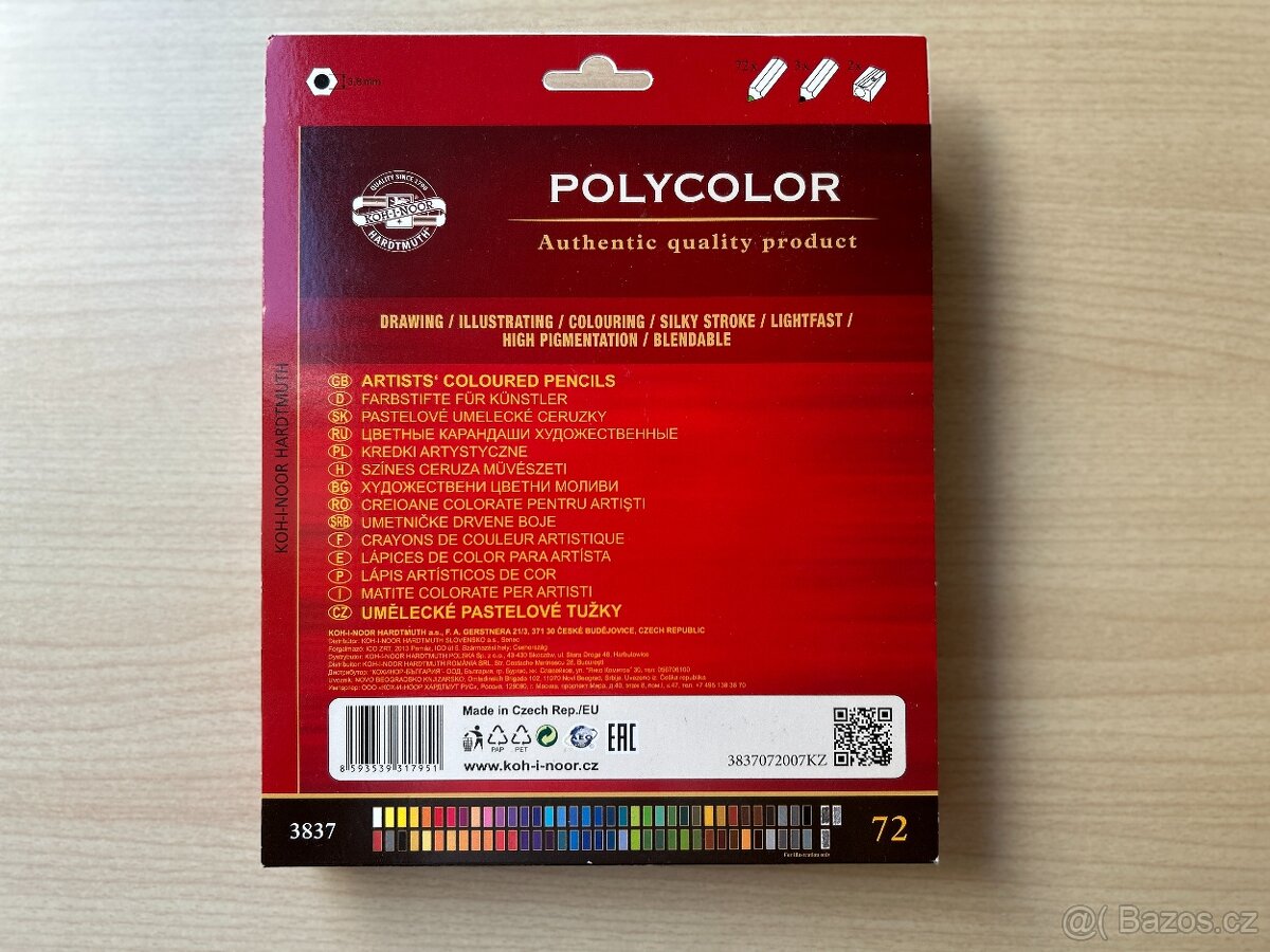 Umělecké pastelky Kohinoor POLYCOLOR 72ks - 2