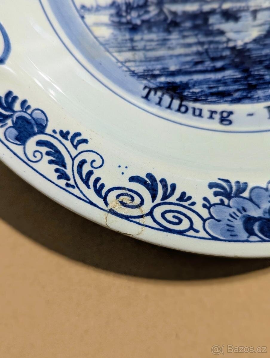 Keramický popelník/miska Delft blue - Handpainted, Made in H - 2