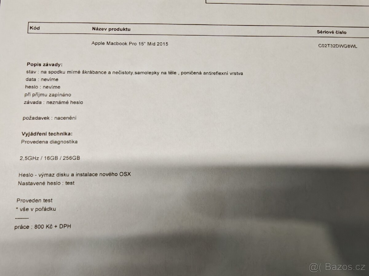 MacBook Pro 15" Mid 2015 i7 / 16GB / 256GB - 2