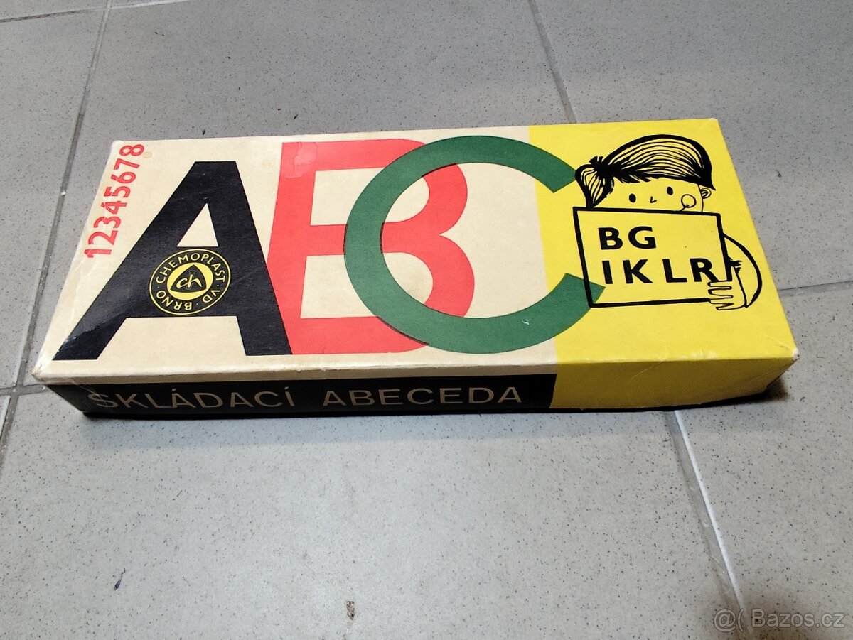 Retro hra skládací abeceda - 2