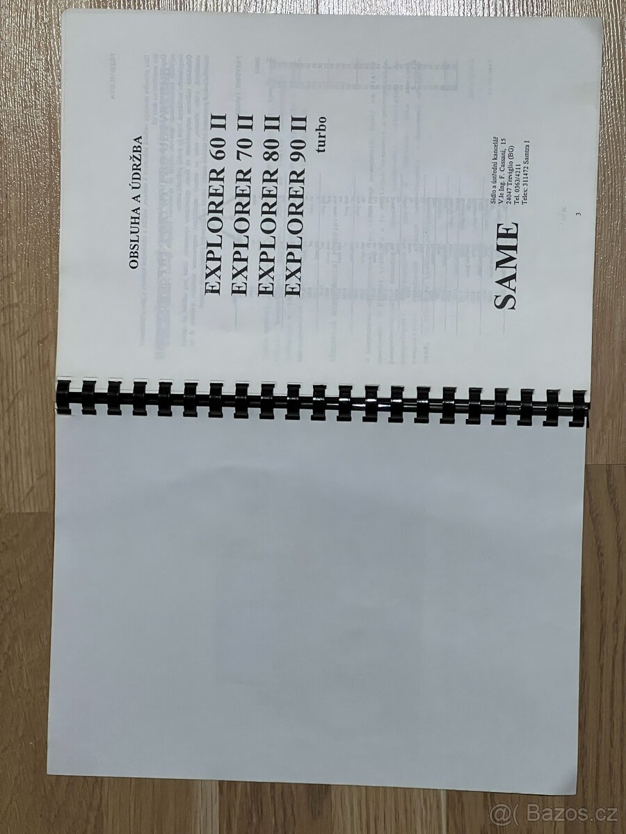 Návod k obsluze a údržbě - Traktor SAME Explorer II - 2