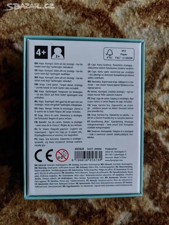 Karetní hra Snaps - 2