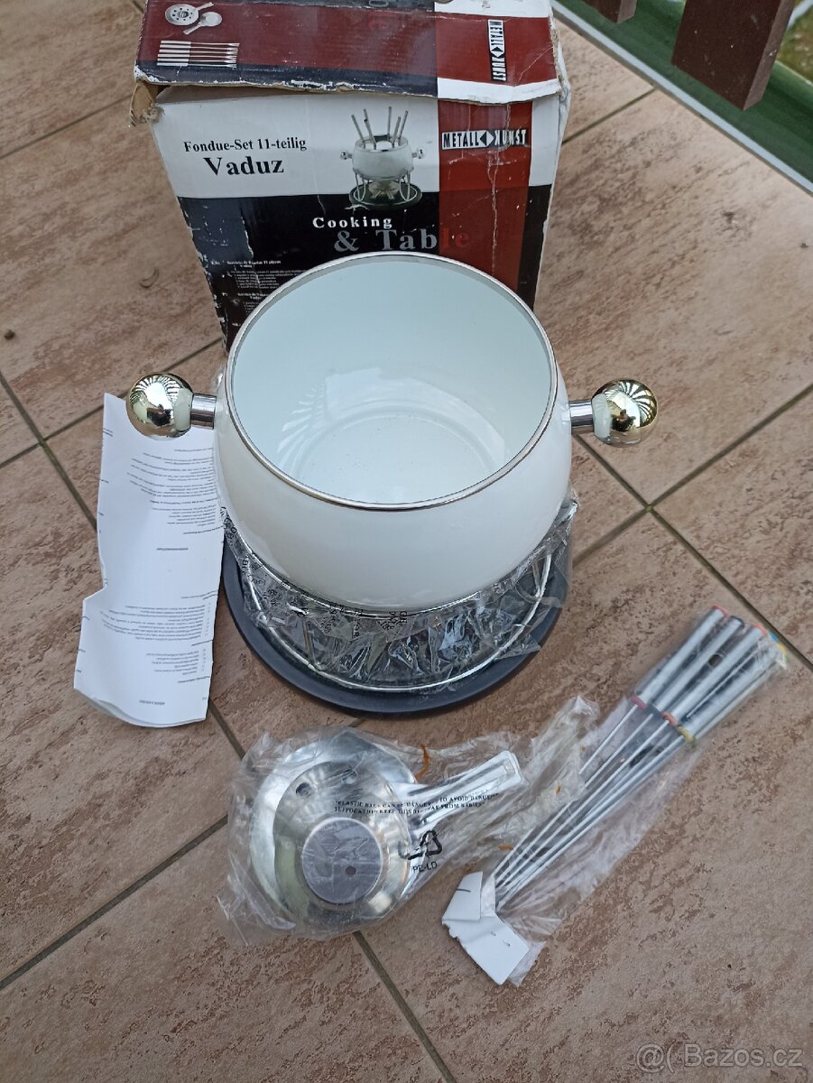 fondue set - kovová nádoba a příslušenství nezer - 2