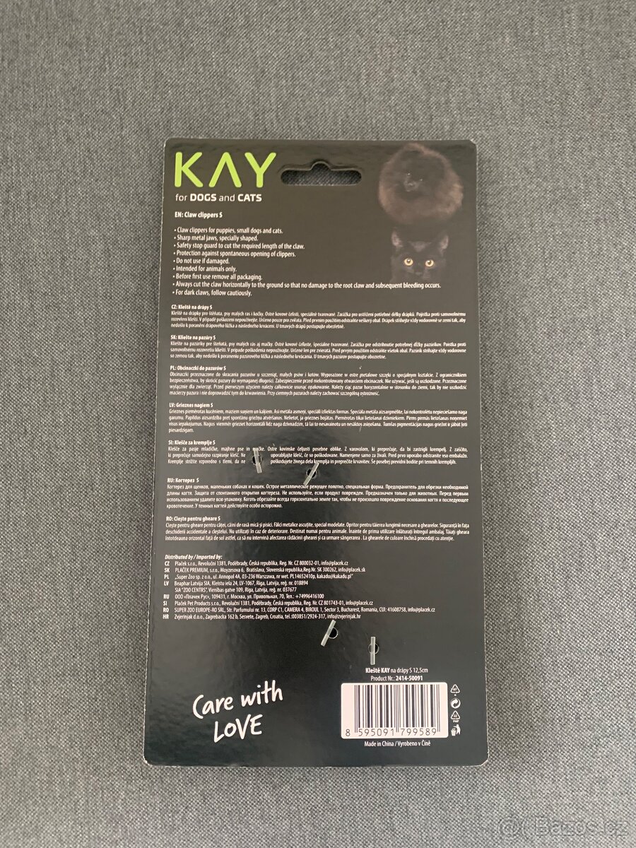 Kleště KAY na drápy S 12,5cm - 2