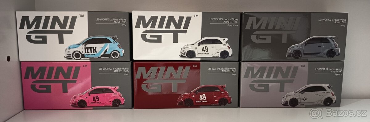 6x LB WORKS ABARTH 1/64 MINI GT - 2
