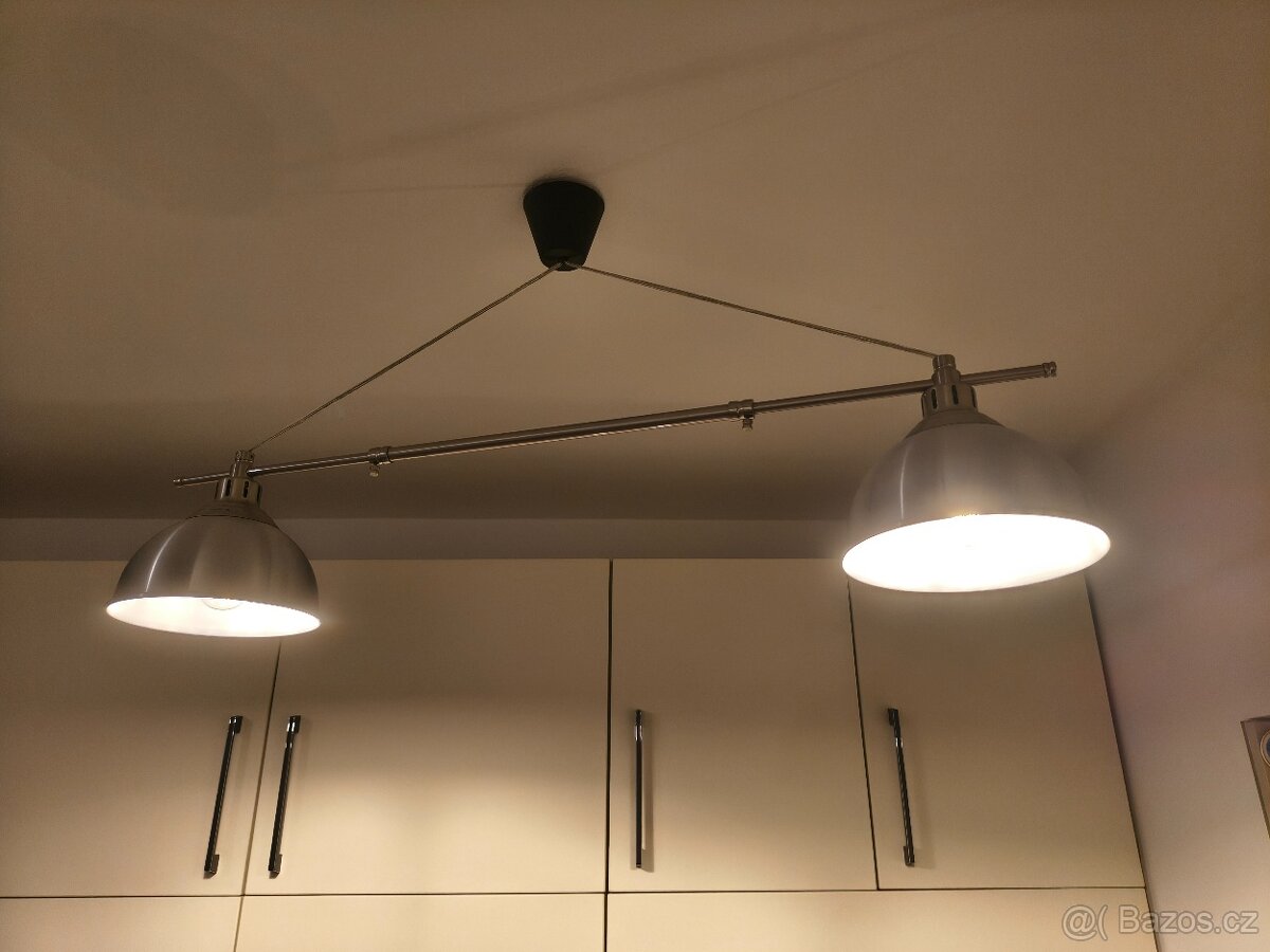 Prodám nerezové lustry Ikea - 2