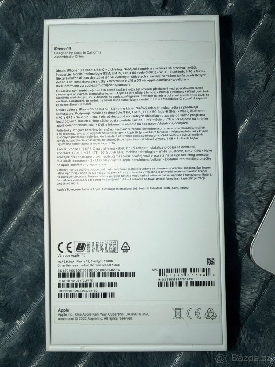 Prodám zachovalý iPhone 13 - 2