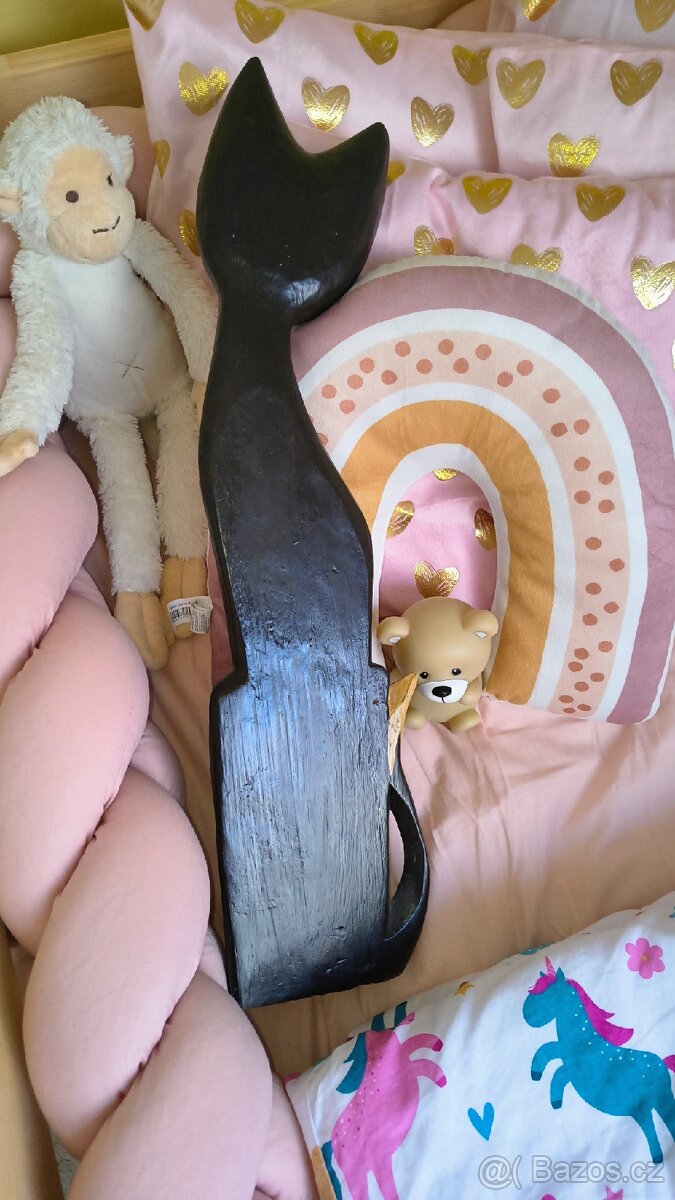 Dekorace dřevěná kočka, velká - 2