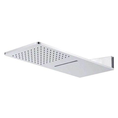 Talířová sprcha horní, s vodopádem, hranatá 600 x 251mm - 2