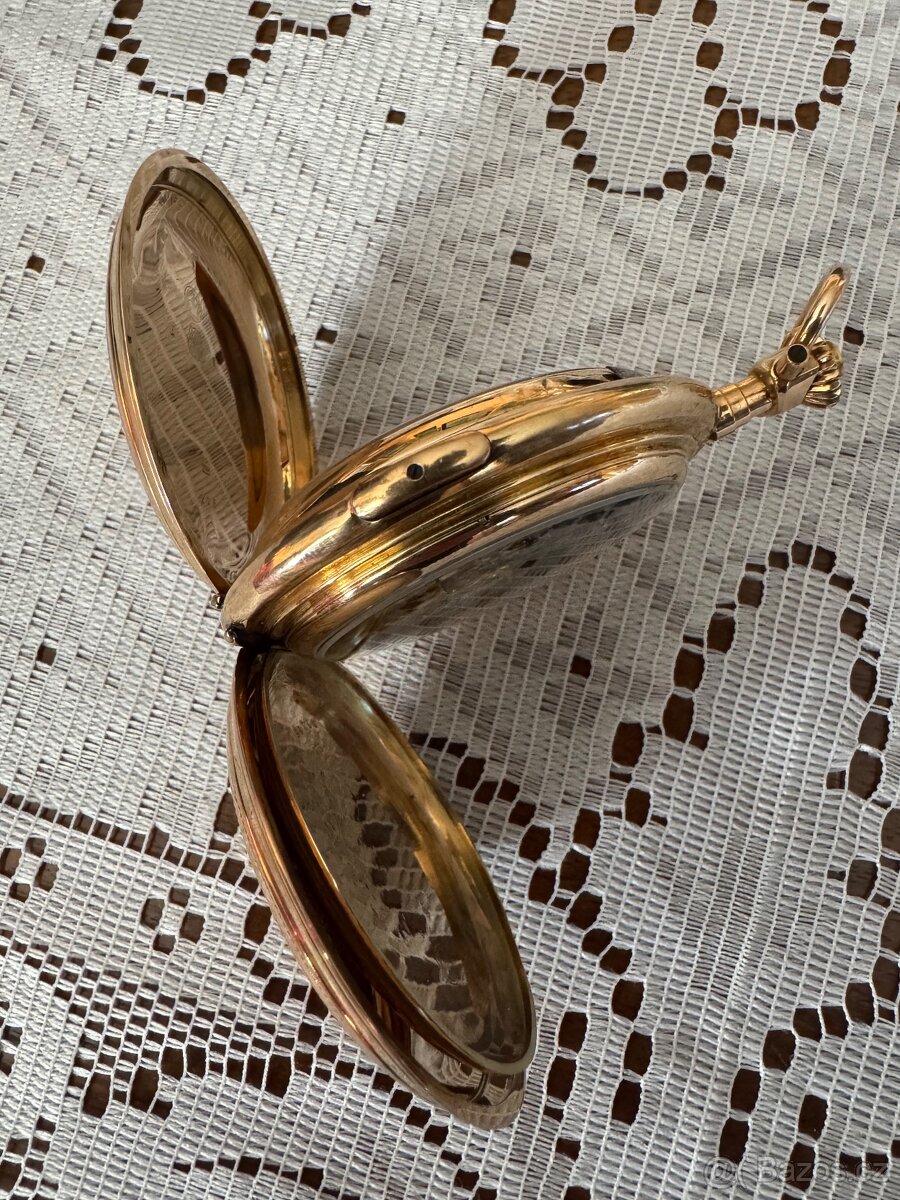 Zlaté bicí hodinky Invecta 14 karátů - 2