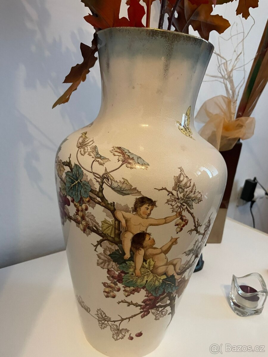 2x Stará keramická váza VILLEROY & BOCH výška 40cm - 2