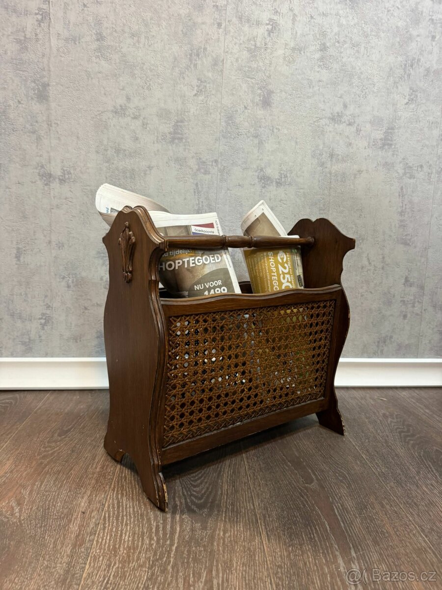 Stojan na noviny s výpletem (141012) - 2